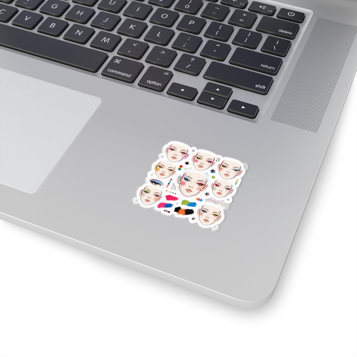 Glitchy Glam Face Chart Sticker Pack