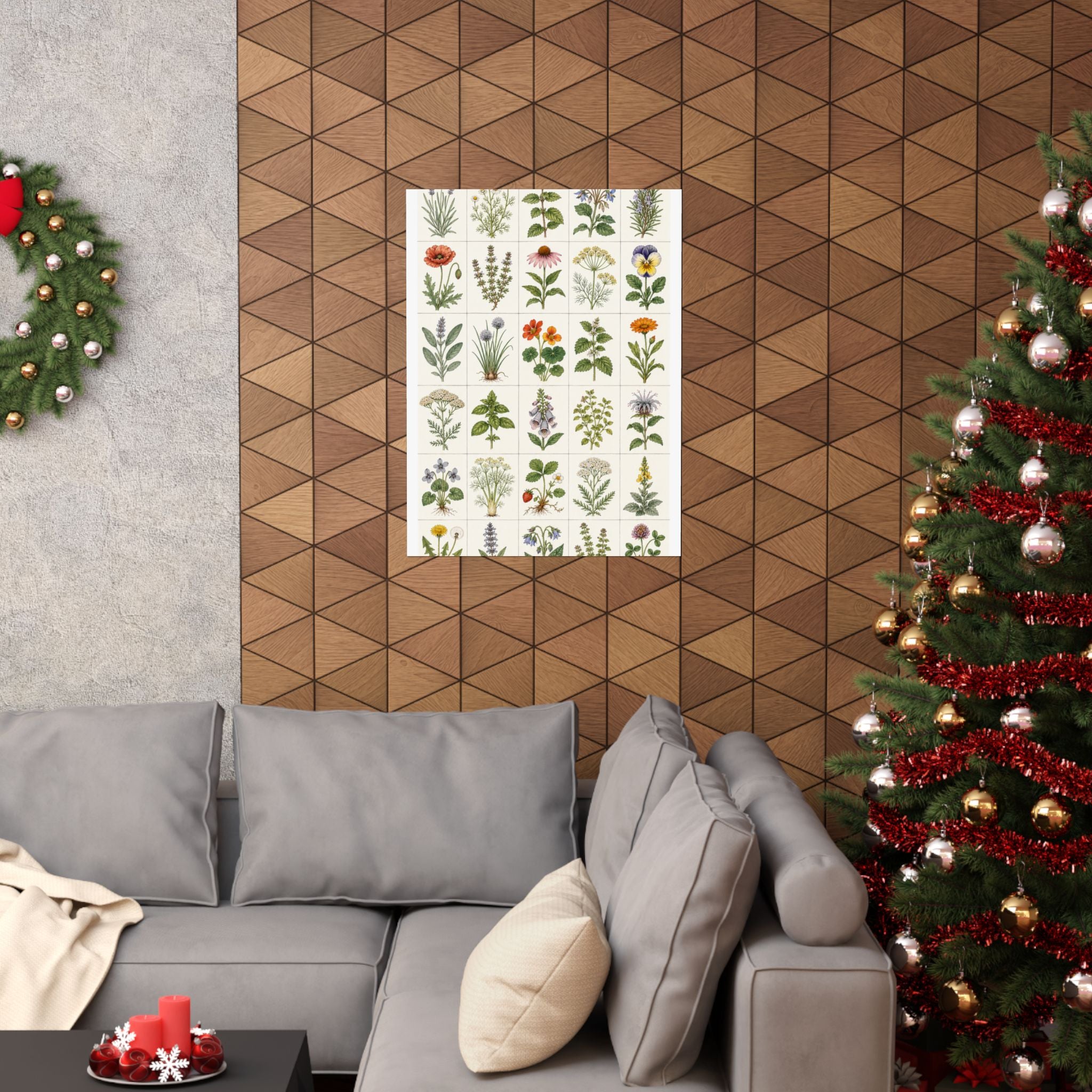 Herbarium Specimen Grid Poster