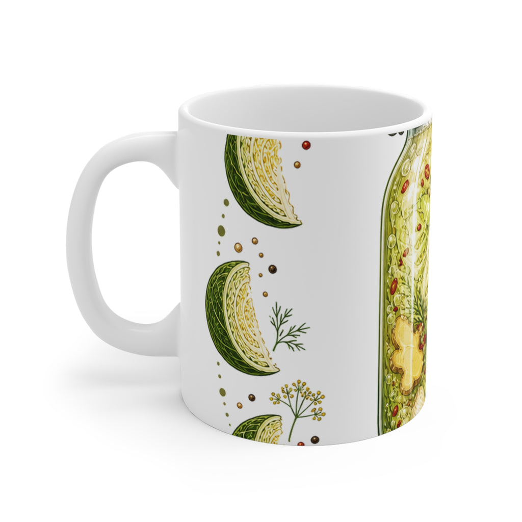 Cabbage Moon Phase Fermentation for Kimchi Makers Coffee Mug