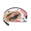 Plum Noir Makeup Pouch for Moody Beauty Desk Aesthetic