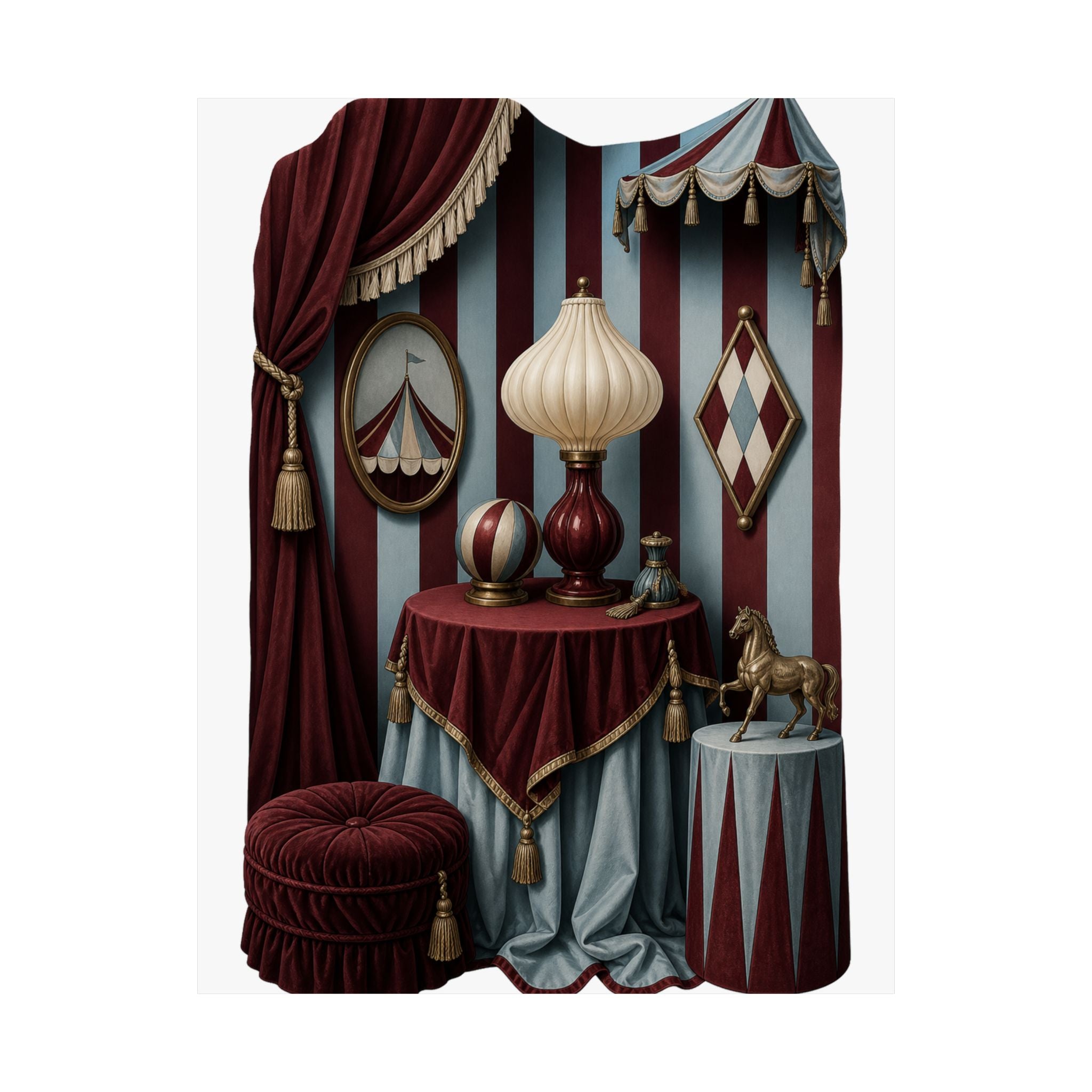 Tastefully Tented Circuscore Wall Art Print