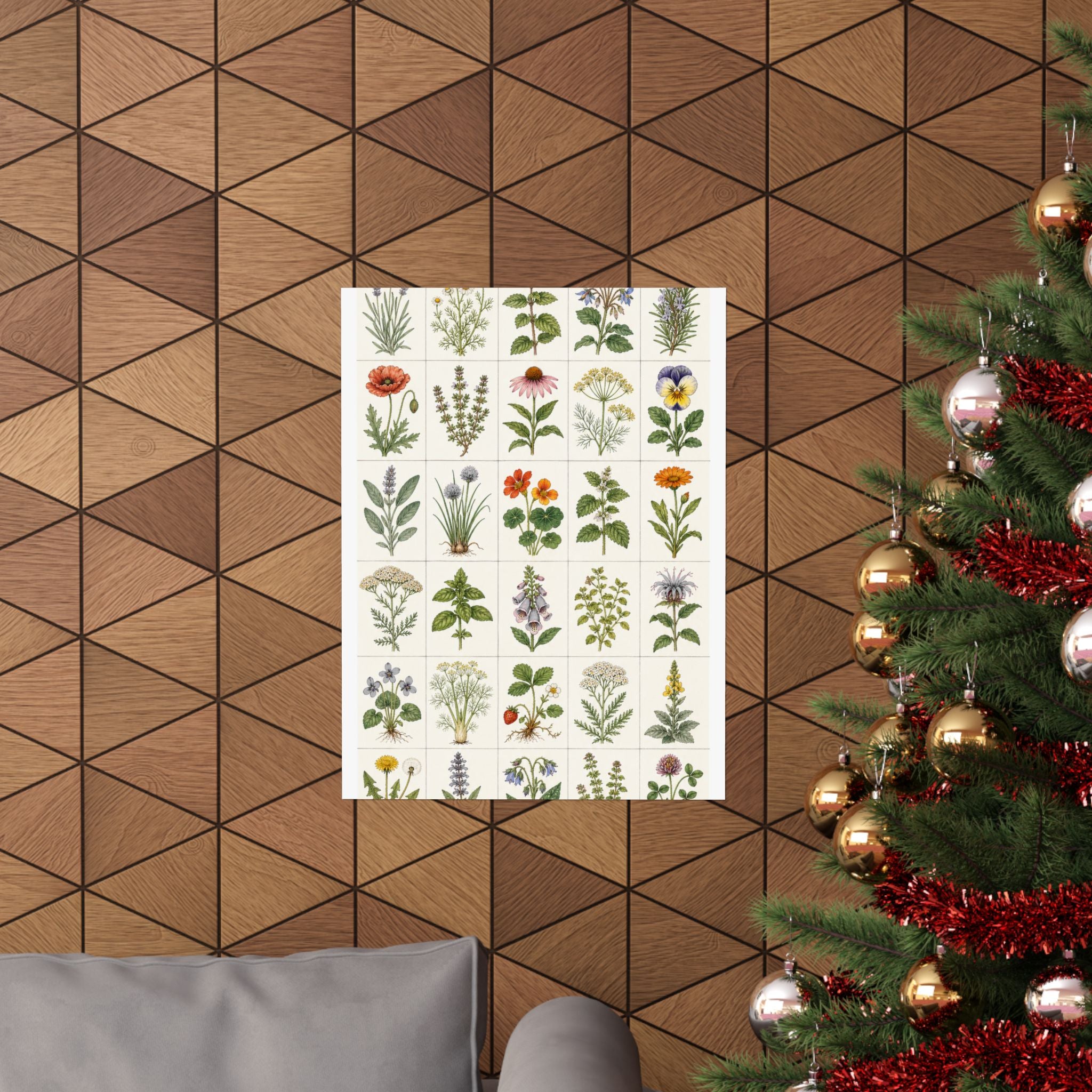 Herbarium Specimen Grid Poster