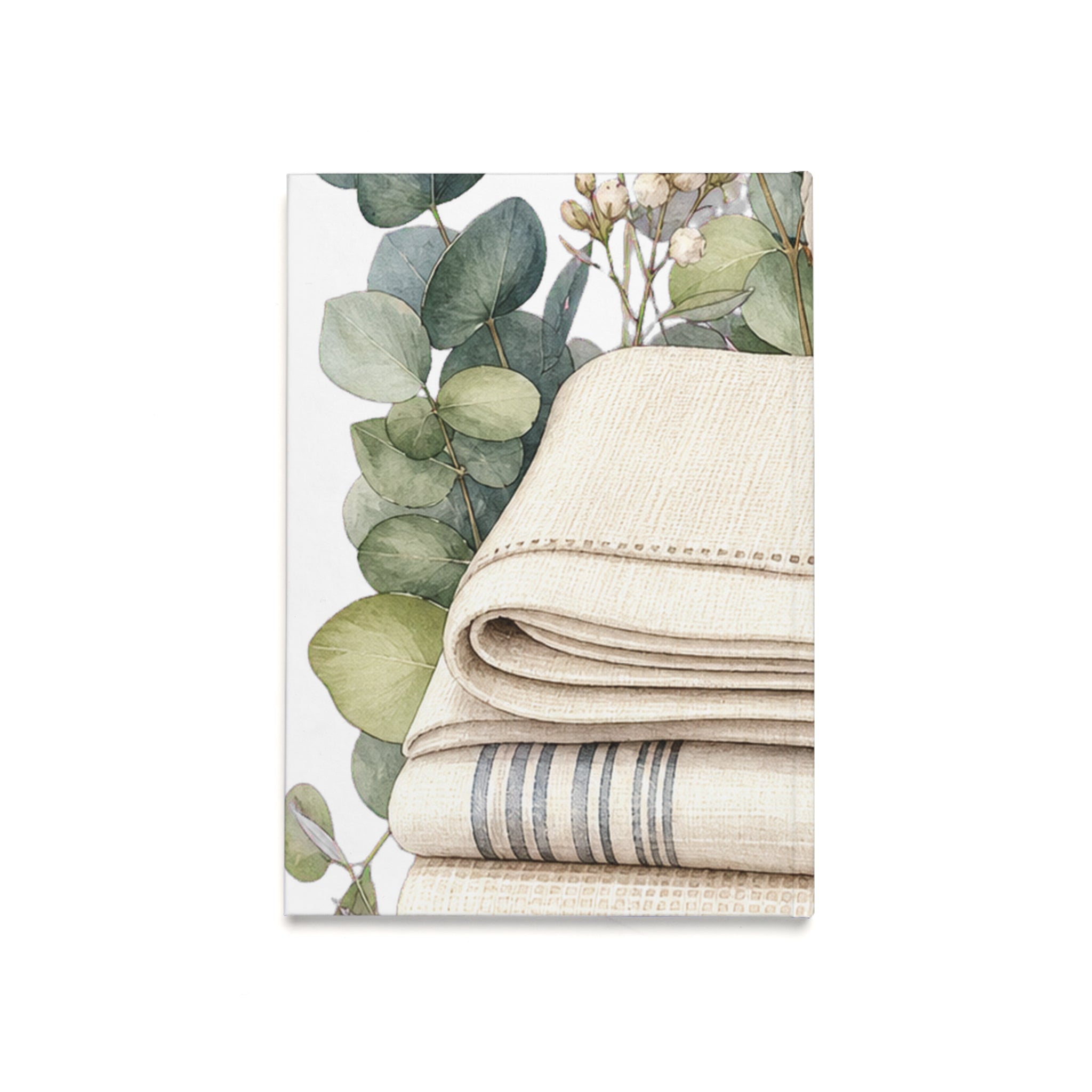 Clean Linen-Texture Desk Journal Journal