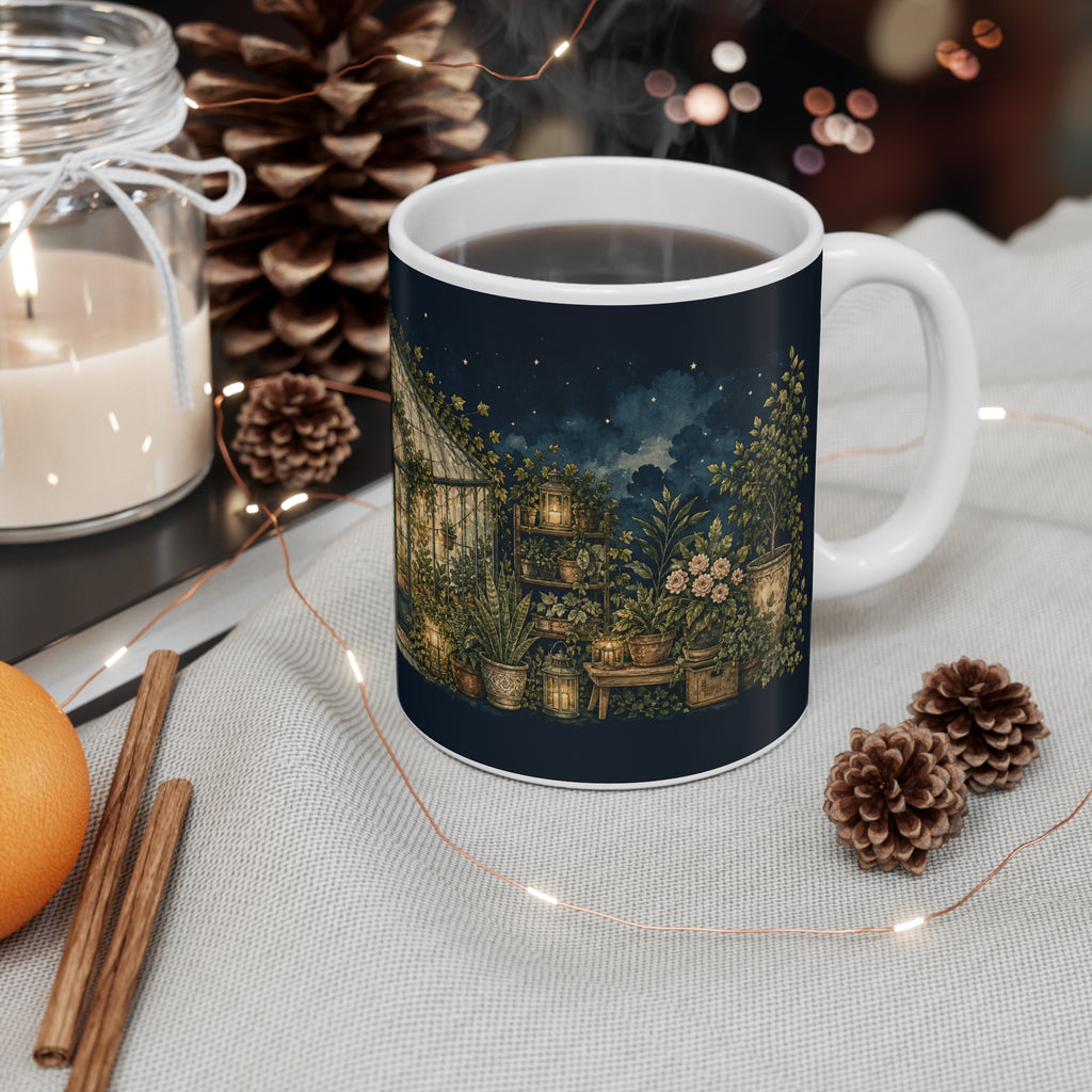 Moonlit Greenhouse Coffee Mug