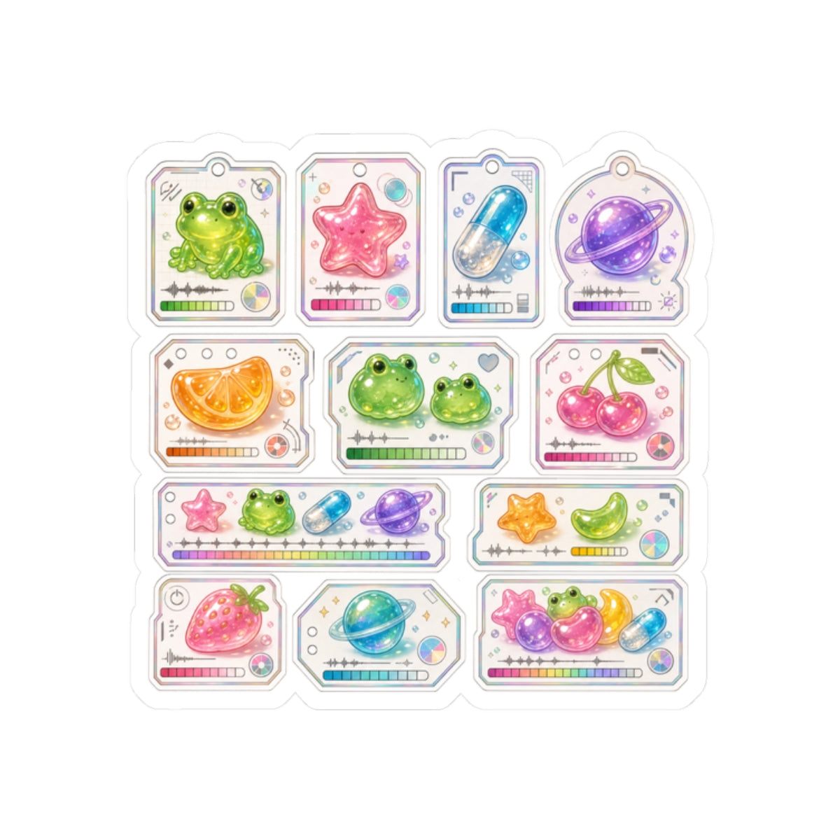 Gummy Lab Specimen Holographic Sticker Sheet