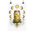 Fermentation Moon Cabbage Poster | Botanical Kitchen Wall Art