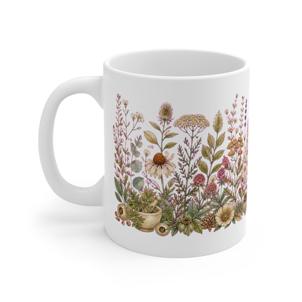 Window Herbarium Wrap Coffee Mug