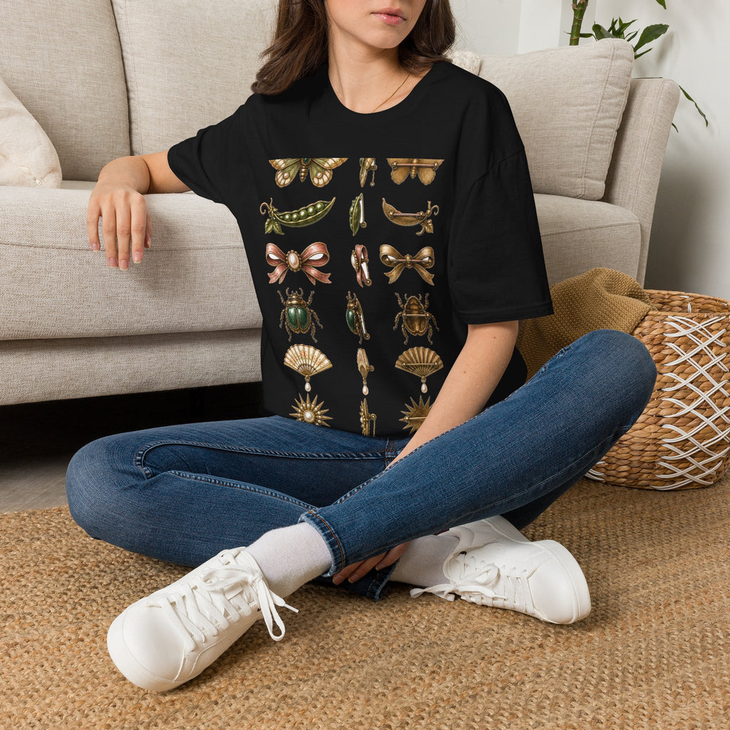 Vintage Brooch Field Guide Graphic T-Shirt