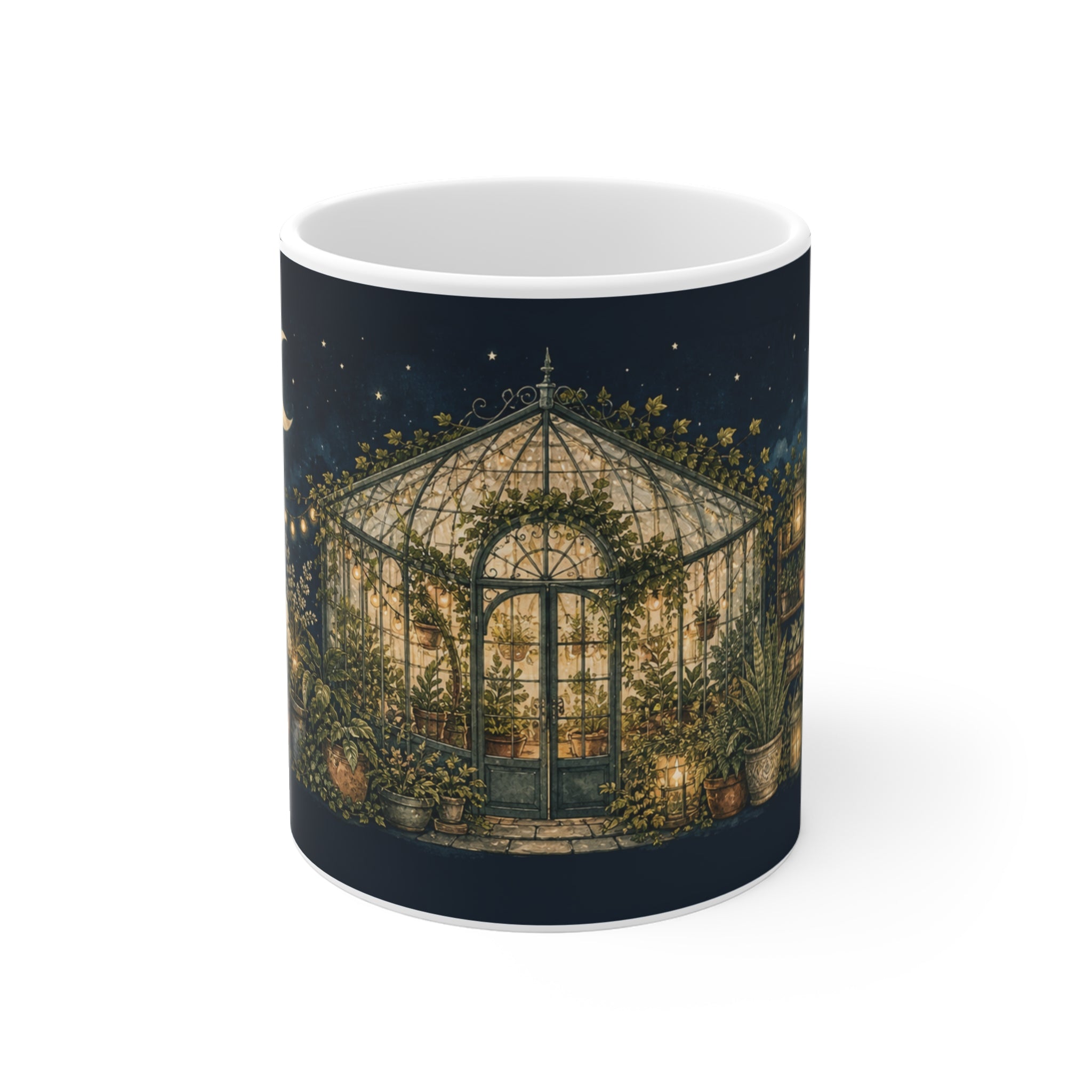 Moonlit Greenhouse Coffee Mug