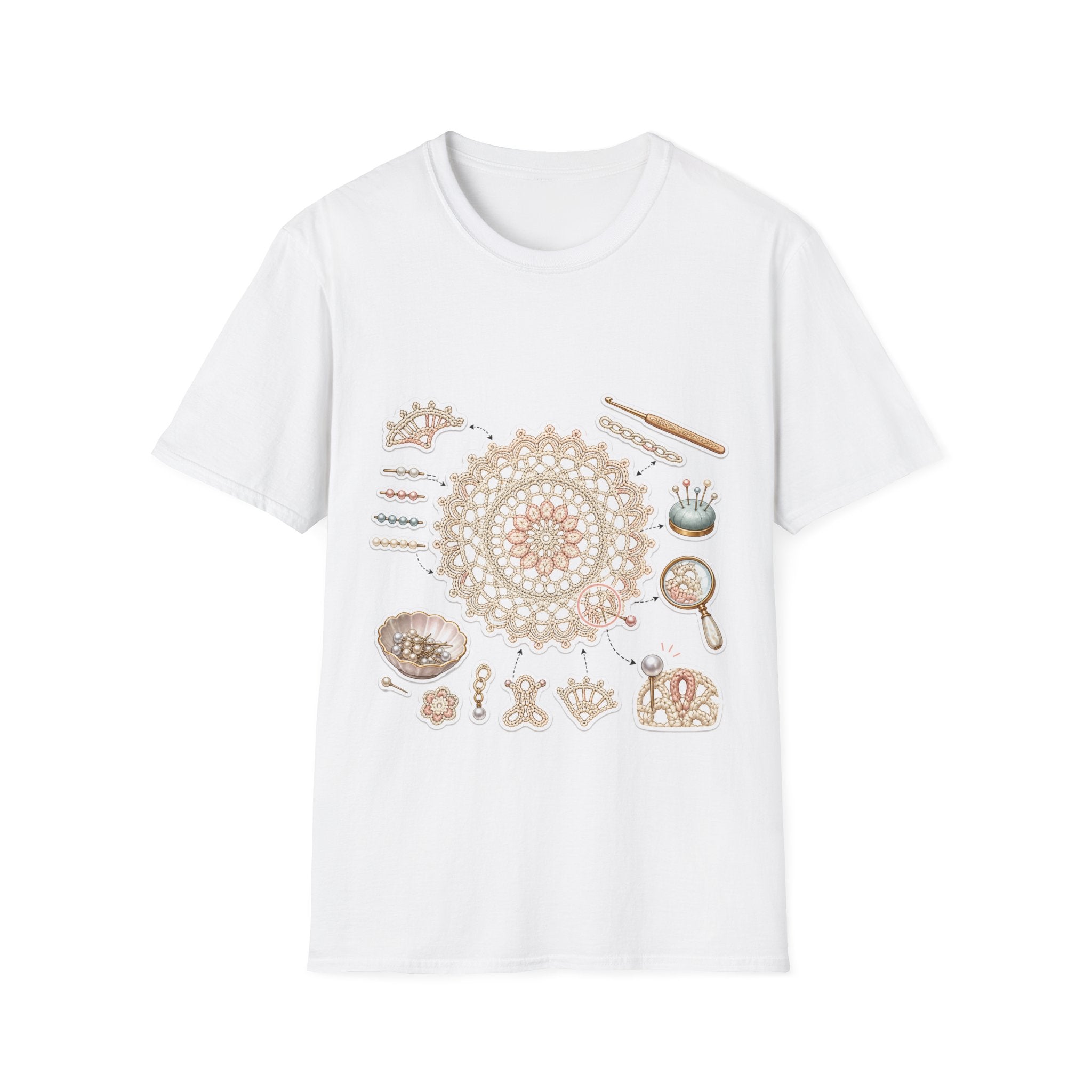 Picot Count Doily Graphic T-Shirt