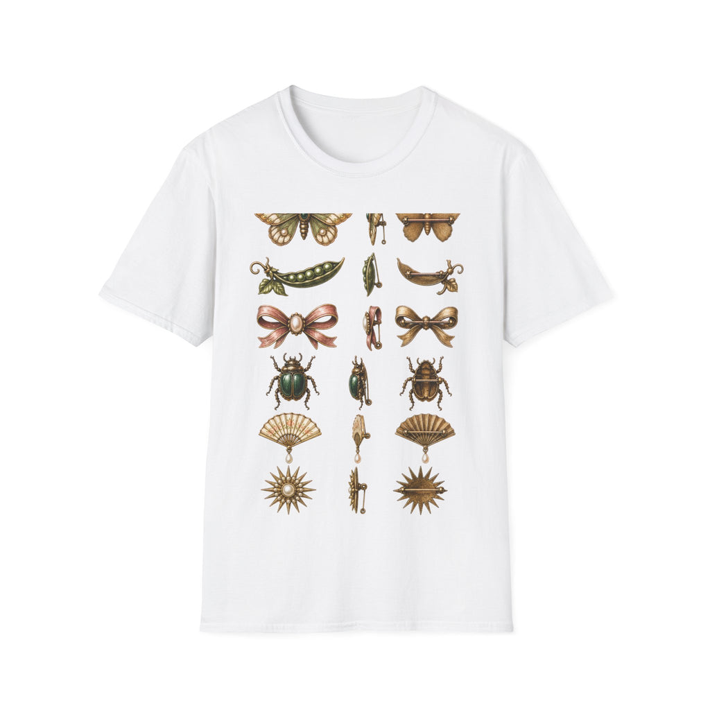 Vintage Brooch Field Guide Graphic T-Shirt