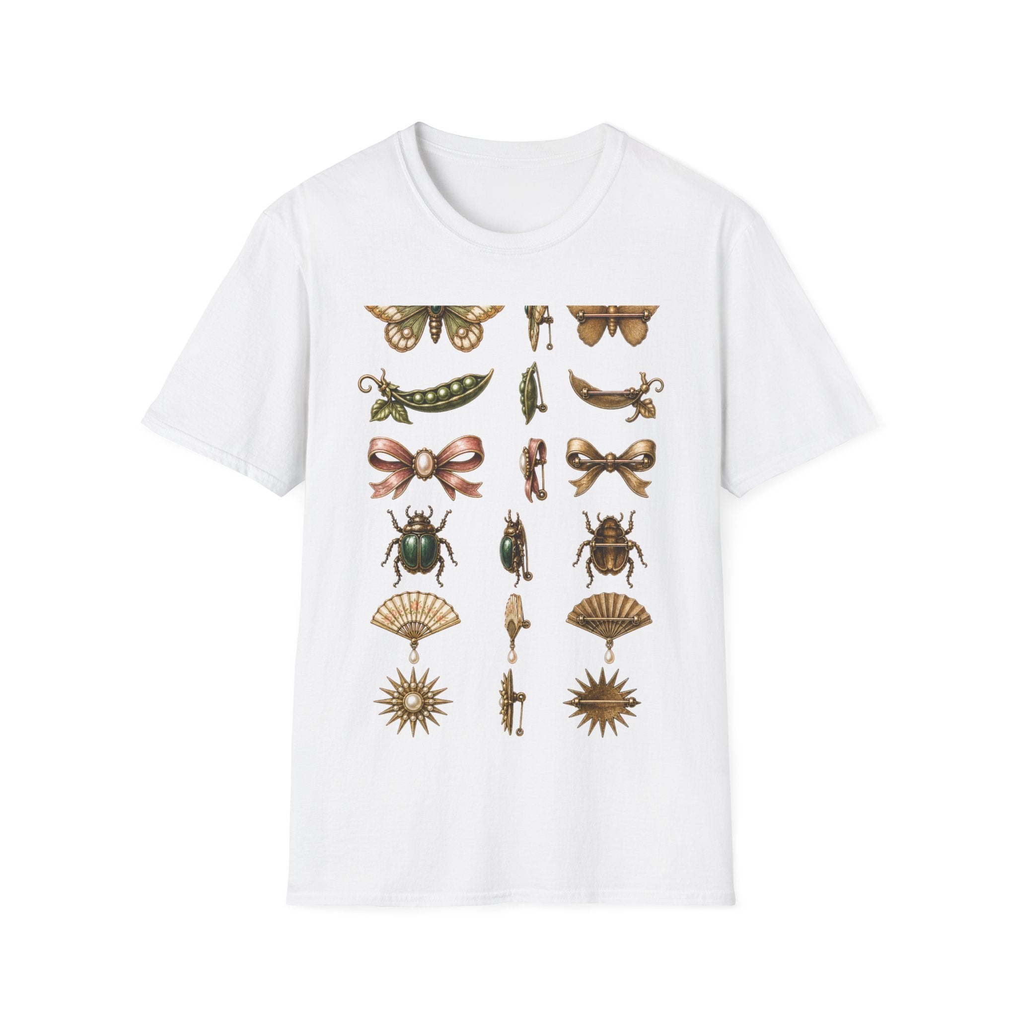Vintage Brooch Field Guide Graphic T-Shirt
