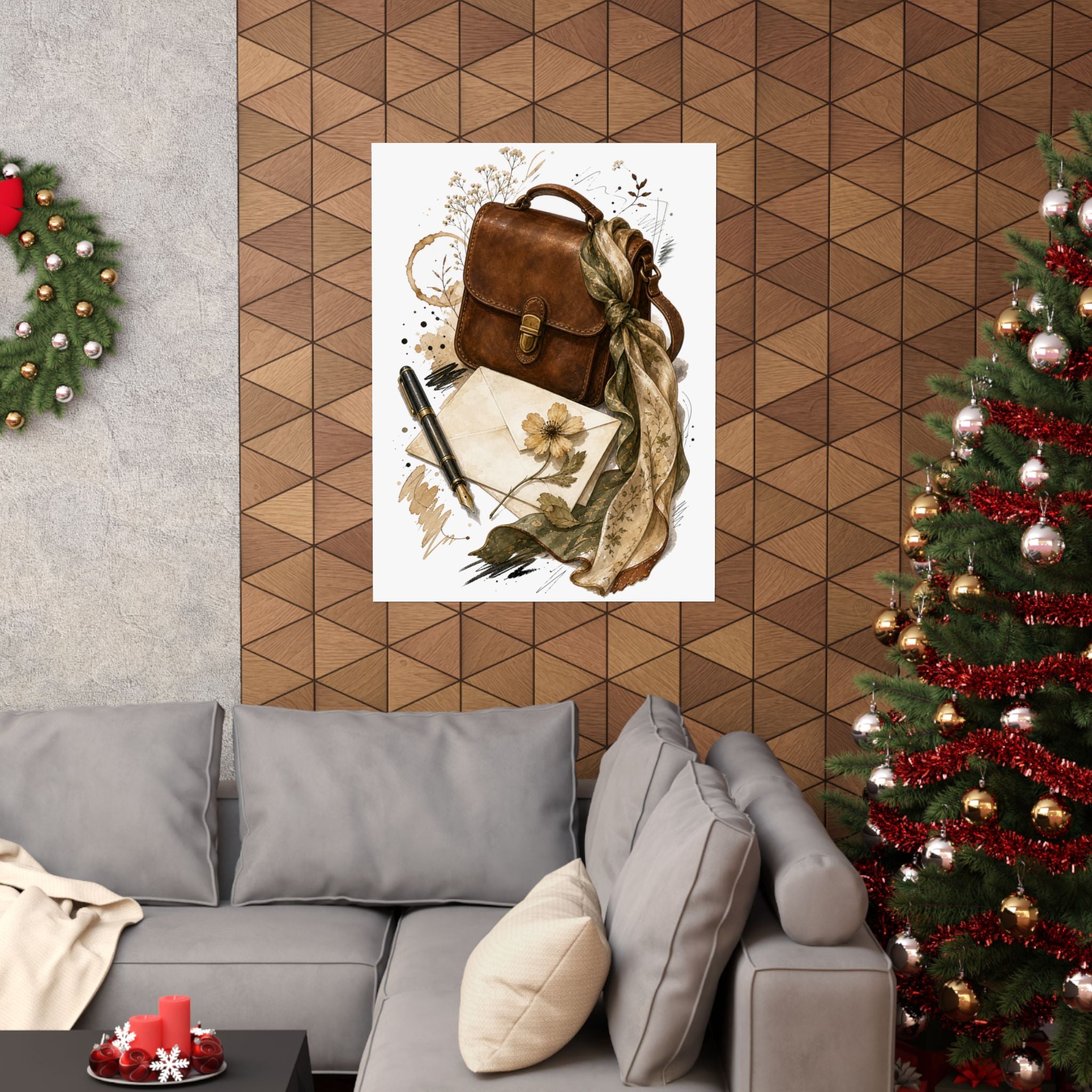 Marginalia Satchel Poetcore Canvas Wall Art Poster