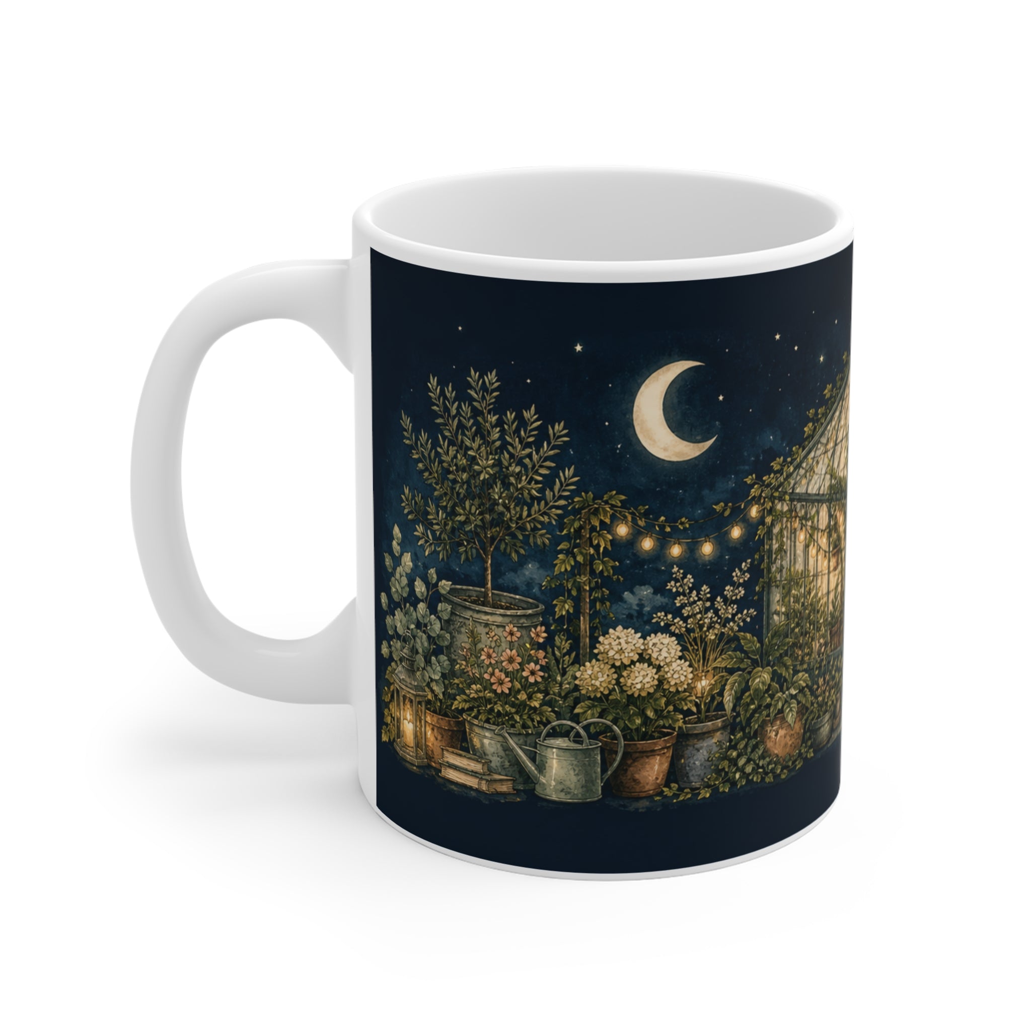 Moonlit Greenhouse Coffee Mug