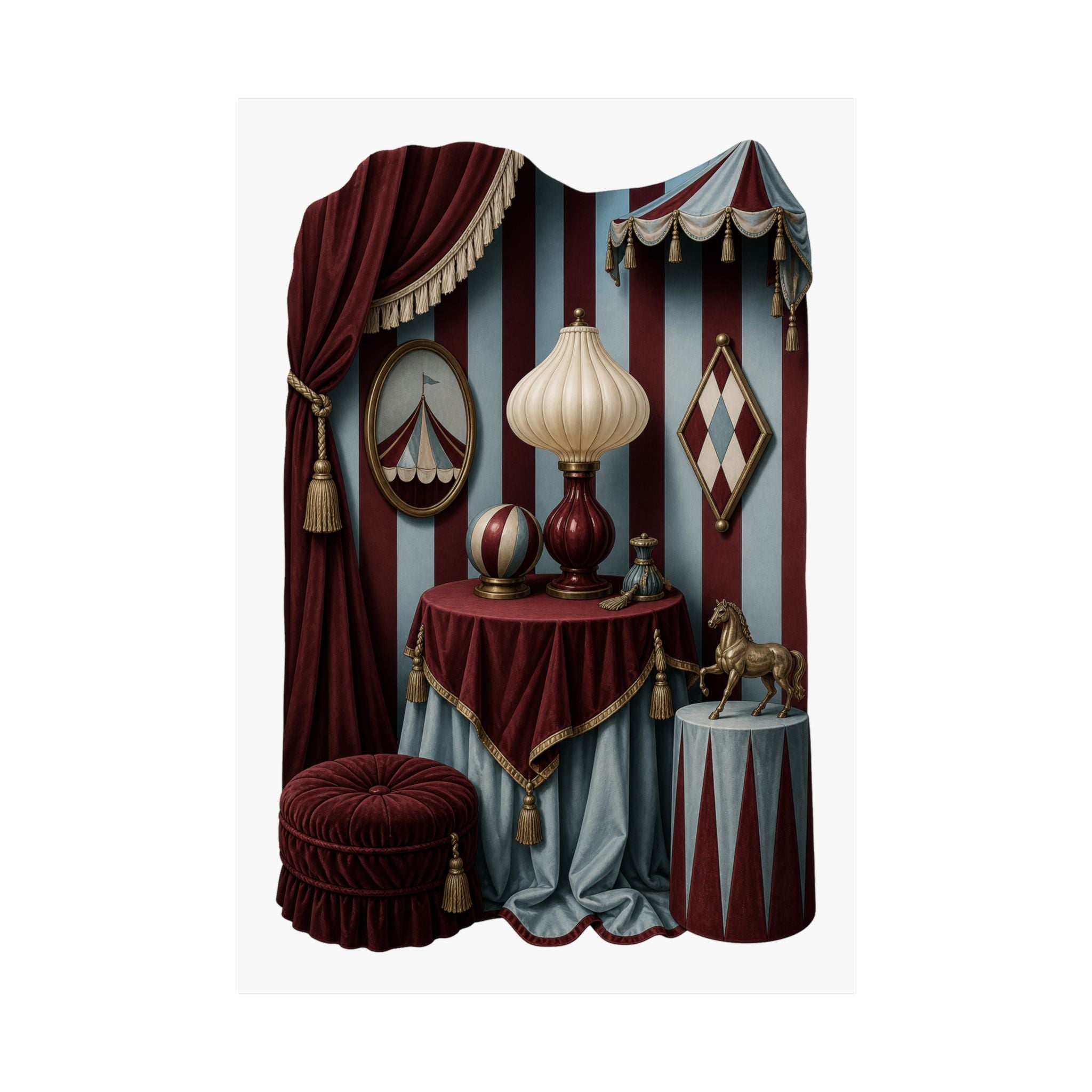 Tastefully Tented Circuscore Wall Art Print