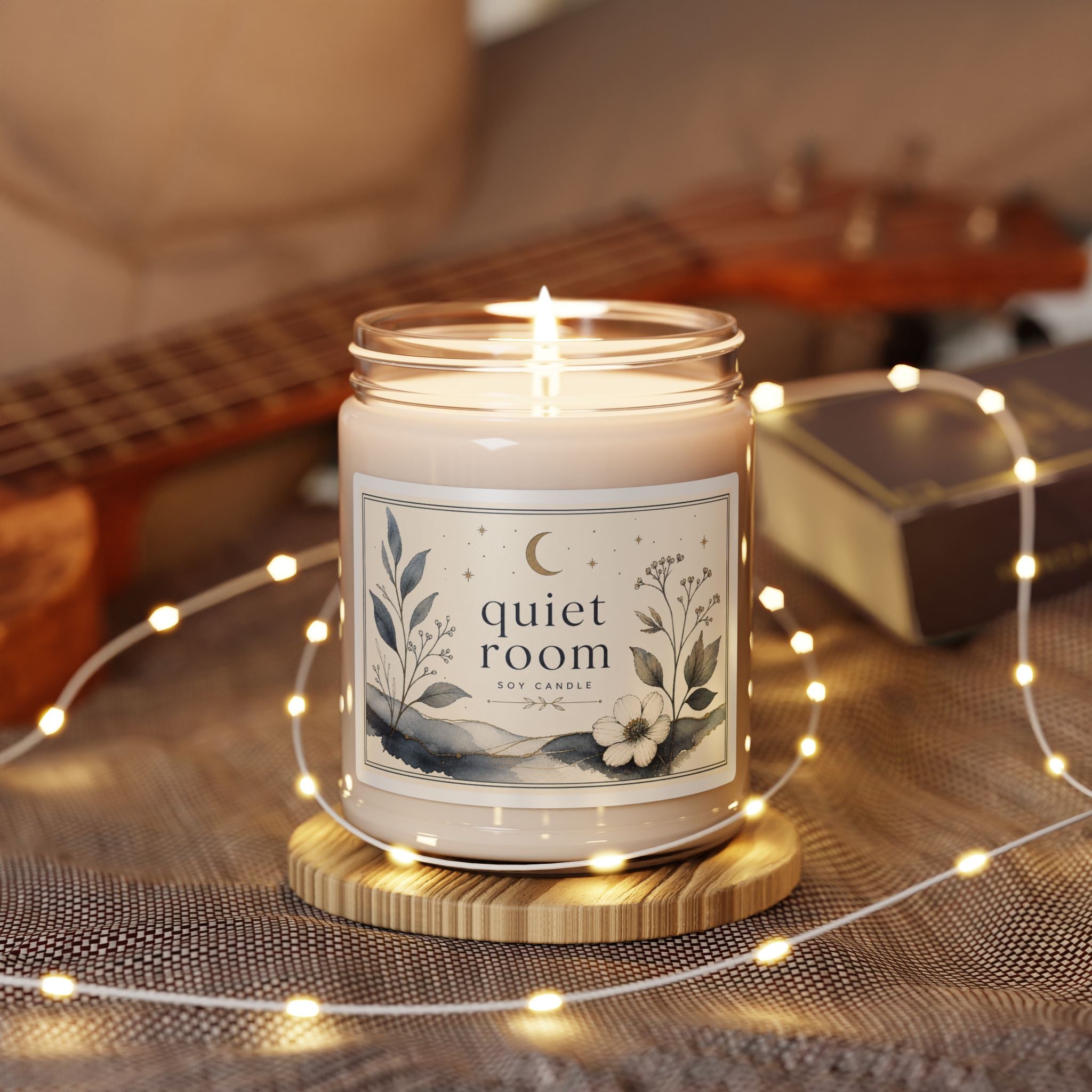 Label Quiet Room Soy Candle
