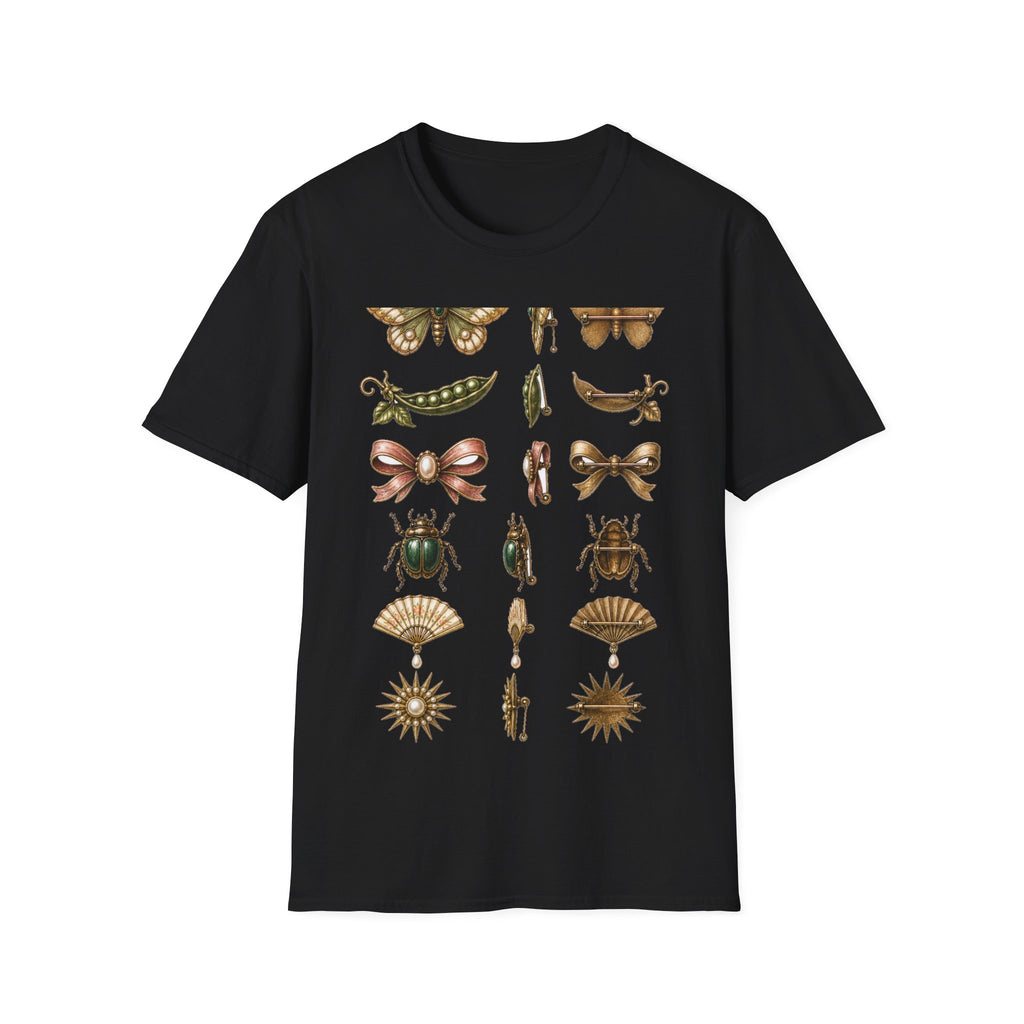 Vintage Brooch Field Guide Graphic T-Shirt