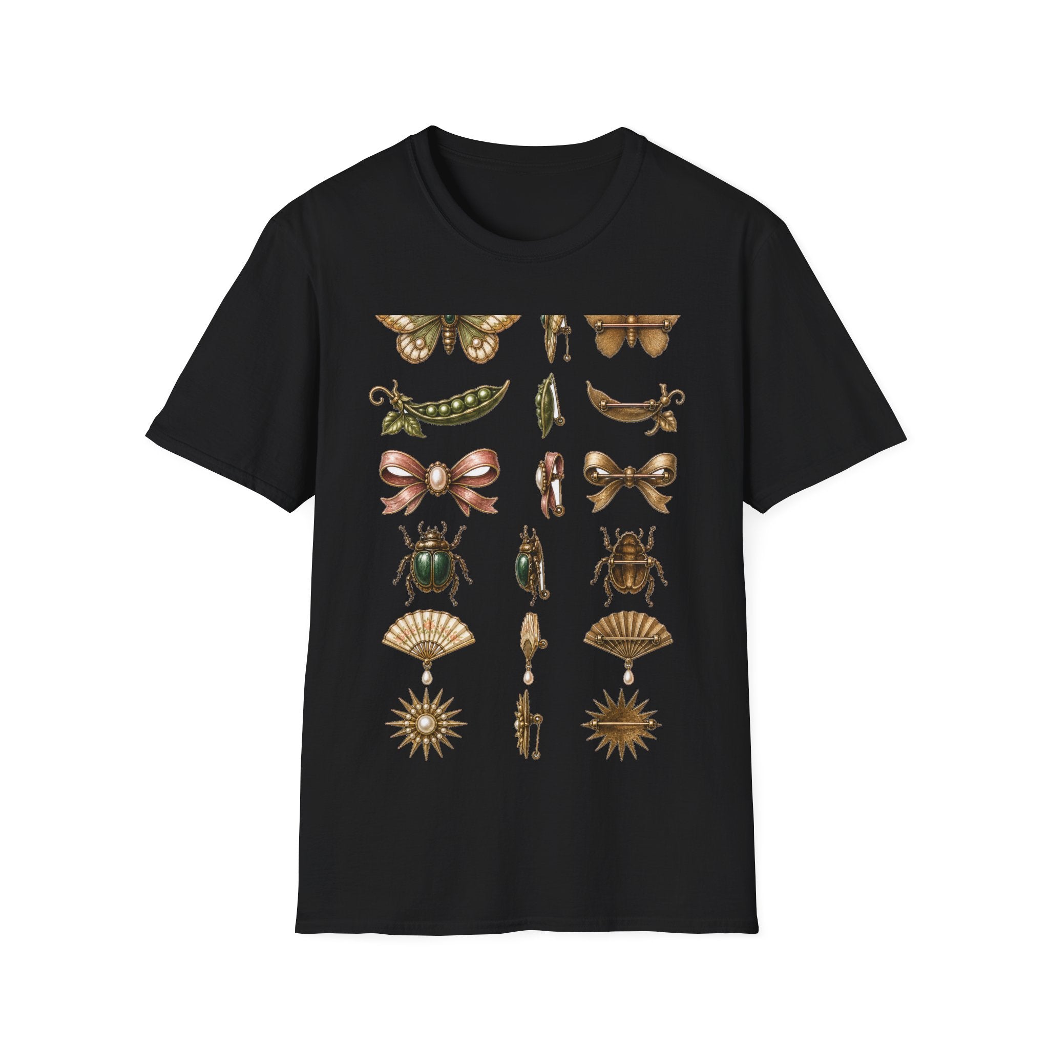 Vintage Brooch Field Guide Graphic T-Shirt