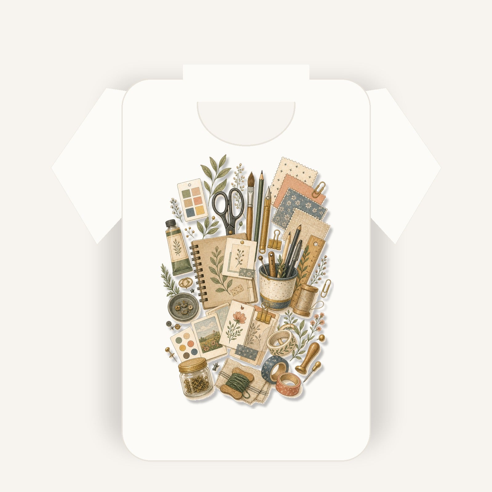 MPBArt clear primary shirt mockup - Maker Table T-Shirt