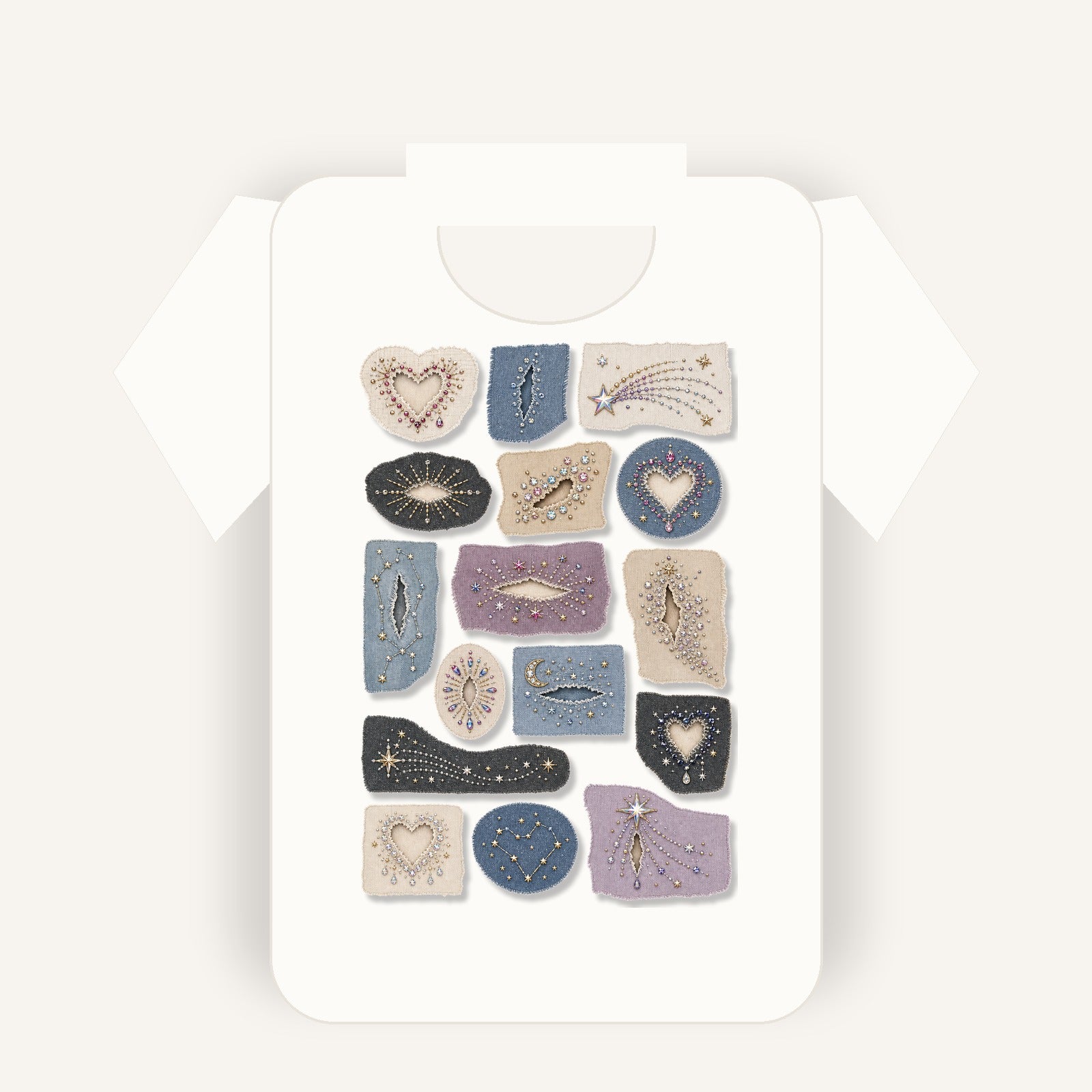 Primary shirt mockup showing the full design clearly
